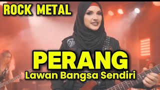 Download lagu PERANG LAWAN BANGSA SENDIRI | Rock Metal Karya Gitaris Gadungan | Musik AI mp3