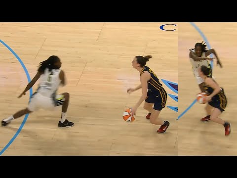 Caitlin Clark absolutely cooks the defense for threes in WNBA preseason debut