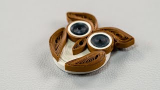 How to Make Easy Quilled Owl - Quilling Art - DIY Paper Crafts