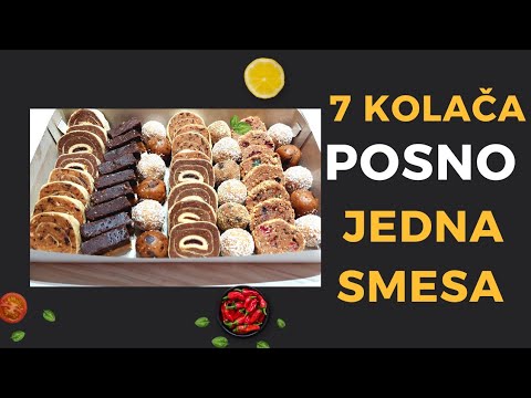 POSNO! JEDNA SMESA, 7 Razlicitih sitnih Slavskih kolaca