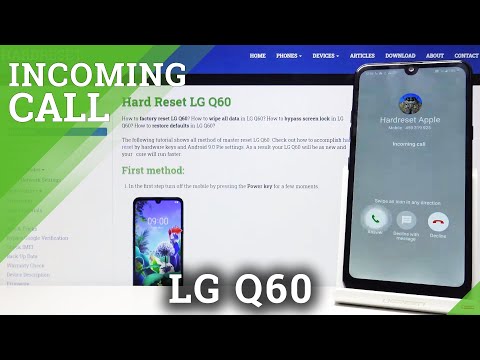 Incoming Call in LG Q60 - Incoming Call Display