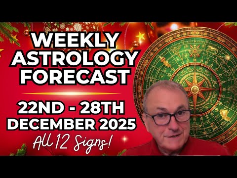 Weekly Astrology Forecast 🌟 Dec 22–28, 2025 | All 12 Signs Horoscope & Planetary Insights