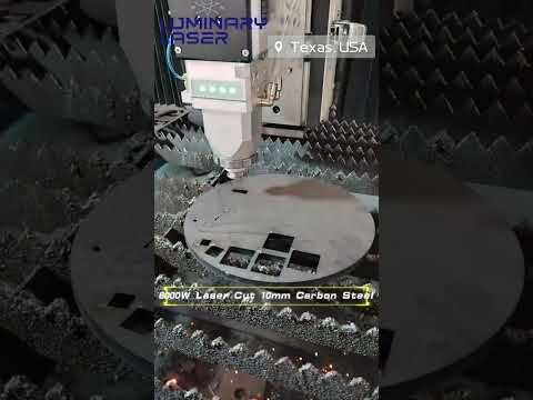 Safe & Powerful: 6kW Enclosed Laser Cutting 10mm Carbon Steel - Dual Platform (USA)