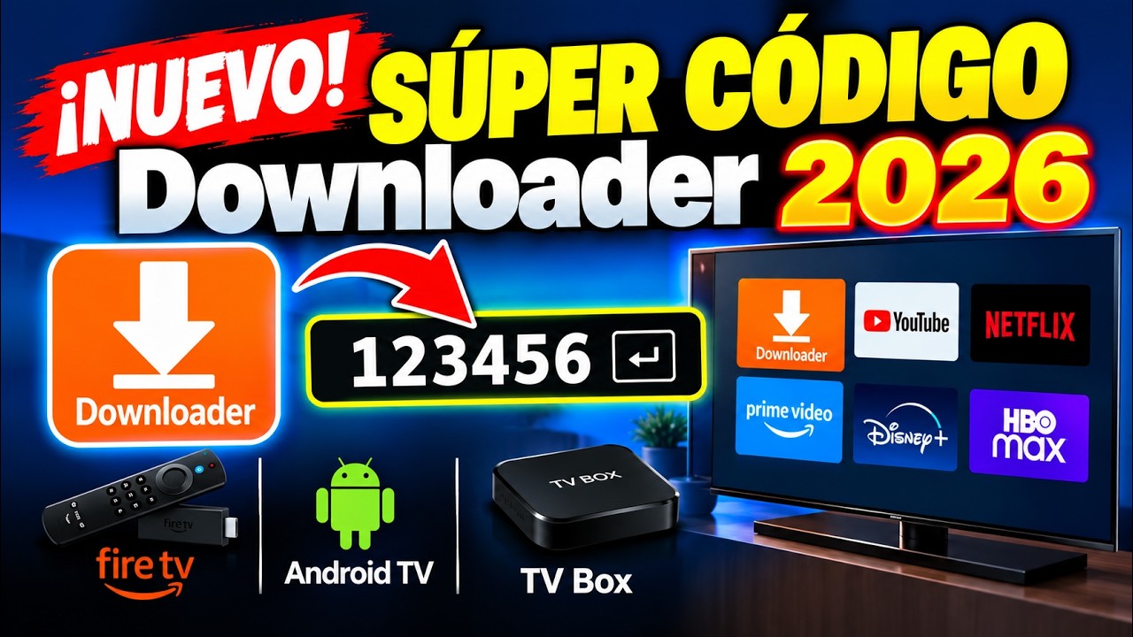 🔥 ¡NUEVO SÚPER CÓDIGO Downloader 2026! 📺 Para Fire TV, Android TV y TV Box