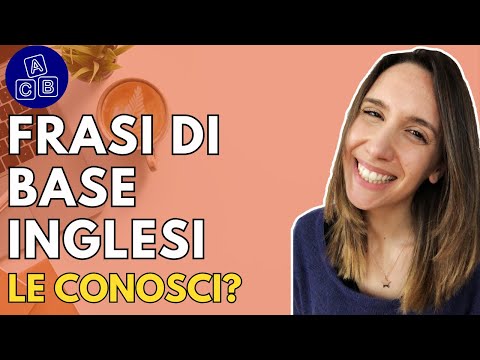 10 Frasi di base in inglese per principianti A1.1
