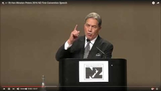 Body Language:  Winston Raymond Peters New Zealand Parliament