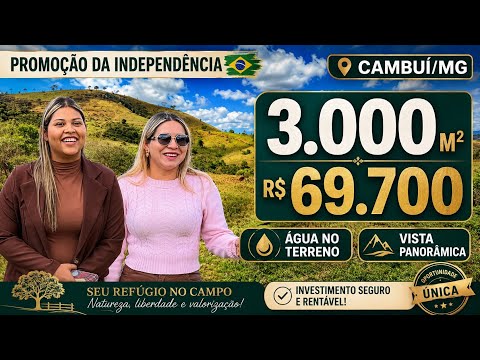 💚 DISPONÍVEL PARA VENDA! - ÁGUA DE NASCENTE E EXCELENTE TOPOGRAFIA - VEM.SER FELIZ VOCÊ TAMBÉM! 💚