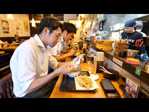 Una mirada de cerca al joven chef de tempura udon de 25 años que dirige uno de los mejores restaurantes de udon en Fukuoka 丨 Restaurante Tempura udon en Fukuoka