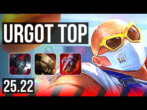 URGOT vs RENEKTON (TOP) | Rank 1 Urgot, 6k comeback, 44k DMG, 13/3/5 | NA Challenger | 25.22