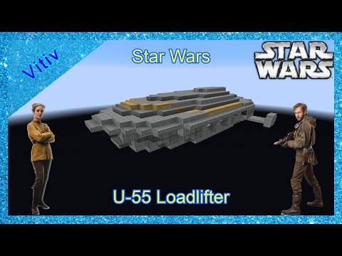 Star Wars U-55 Orbital Loadlifter 'Resistance Transport' in Minecraft - Tutorial