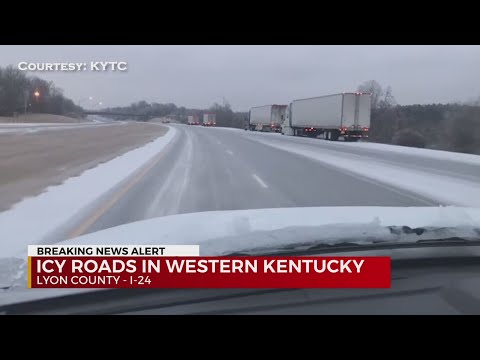 Icy roads in Western Kentucky