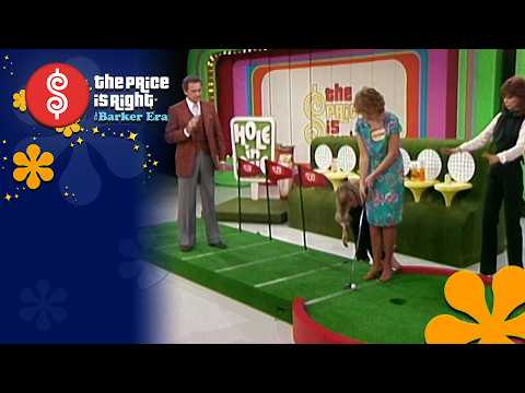 Dancing Contestant Wins $500 and Super-Close Putt When Playing Hole In One - The Price Is Right 1983