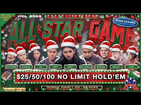 ALL STAR GAME!! Mikki Buys In $450K!! Wesley, Andy, Mariano, Charles, Professor, Sia, Xuan [REPLAY]