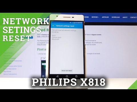 How to Reset Network Settings in PHILIPS X818 - Fix Network Configuration