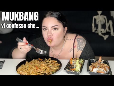 Ok, È Ora Di Dirvelo... | Mukbang Sushi + Fettuccine | chiara paradisi