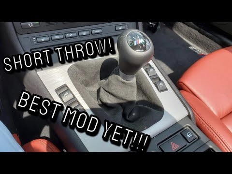 E46 Short throw Shifter!!! Best Mod For Any BMW!!!
