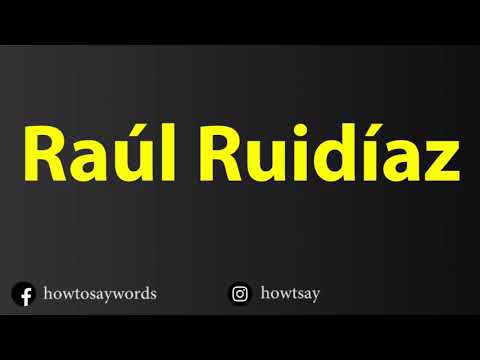 How To Pronounce Raul Ruidiaz