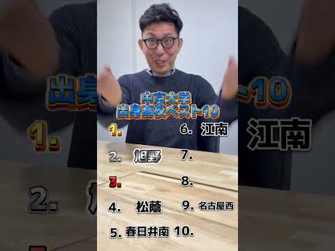 理学療法学科 中京大学合格出身高校ランキング　#名古屋 #偏差値 #中京大学 #愛知県 #高校 #合格　#塾 #よし塾長