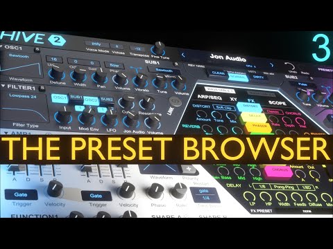 The Preset Browser | u-he Hive 2 Tutorial Lesson 3