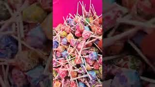 🍭🍭SATISFYING YUMMY LOLLIPOPS DUM DUMS ORIGINAL MIX FLAVORS  #shorts #dumdums #lollipops #asmrsounds