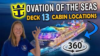 Ovation of the Seas Deck 13 Cabin Locations | 360° View
