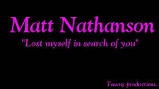 Matt nathanson-lost myself in search of you