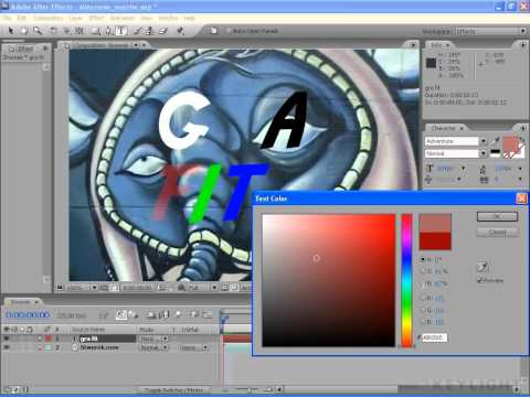 Kurs After Effects II.  128.  Mieszanie warstw   kontrast