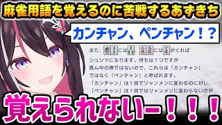 沢山ある麻雀用語を覚えようとして苦戦するあずきち【AZKi ホロライブ】