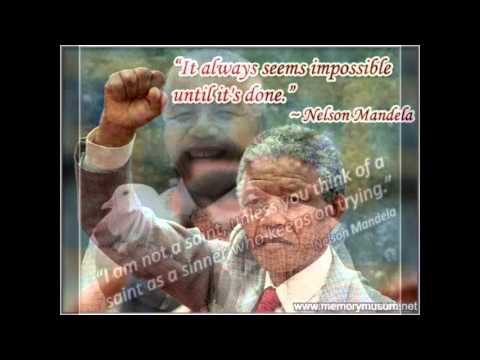 Nelson Mandela Tribute RIP 1918-2013