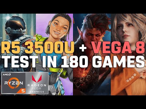 Ryzen 5 3500U + VEGA 8 | Test in 180 GAMES | 35W TDP [Lenovo Ideapad S145]