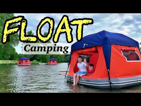 FLOATING TENT! Unique Camping at Float Troy, Ohio -...