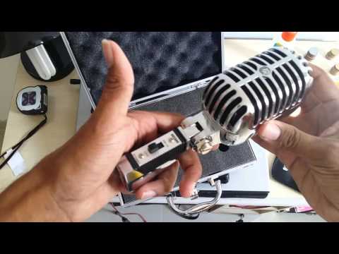 Unboxing microfone Arcano AM-V5 (similar ao Shure 55 SH)