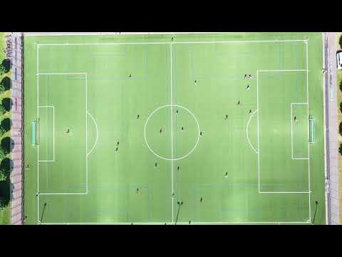 Fußball von oben 4K