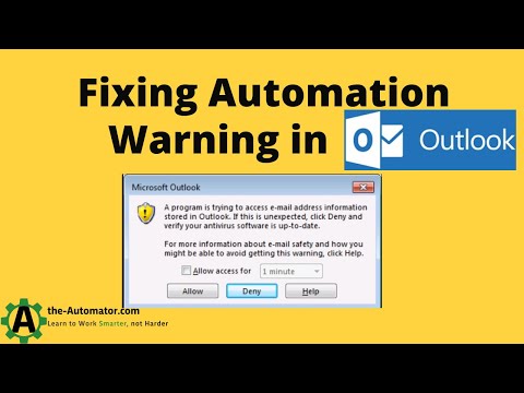 Outlook Warning: 