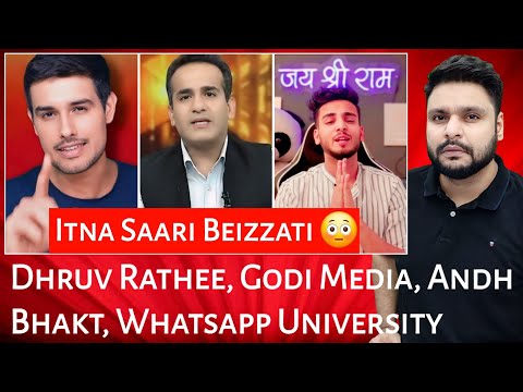 Dhruv Rathee | Godi Media | Andh Bhakt | Whatsapp University | Mr Reaction Wala