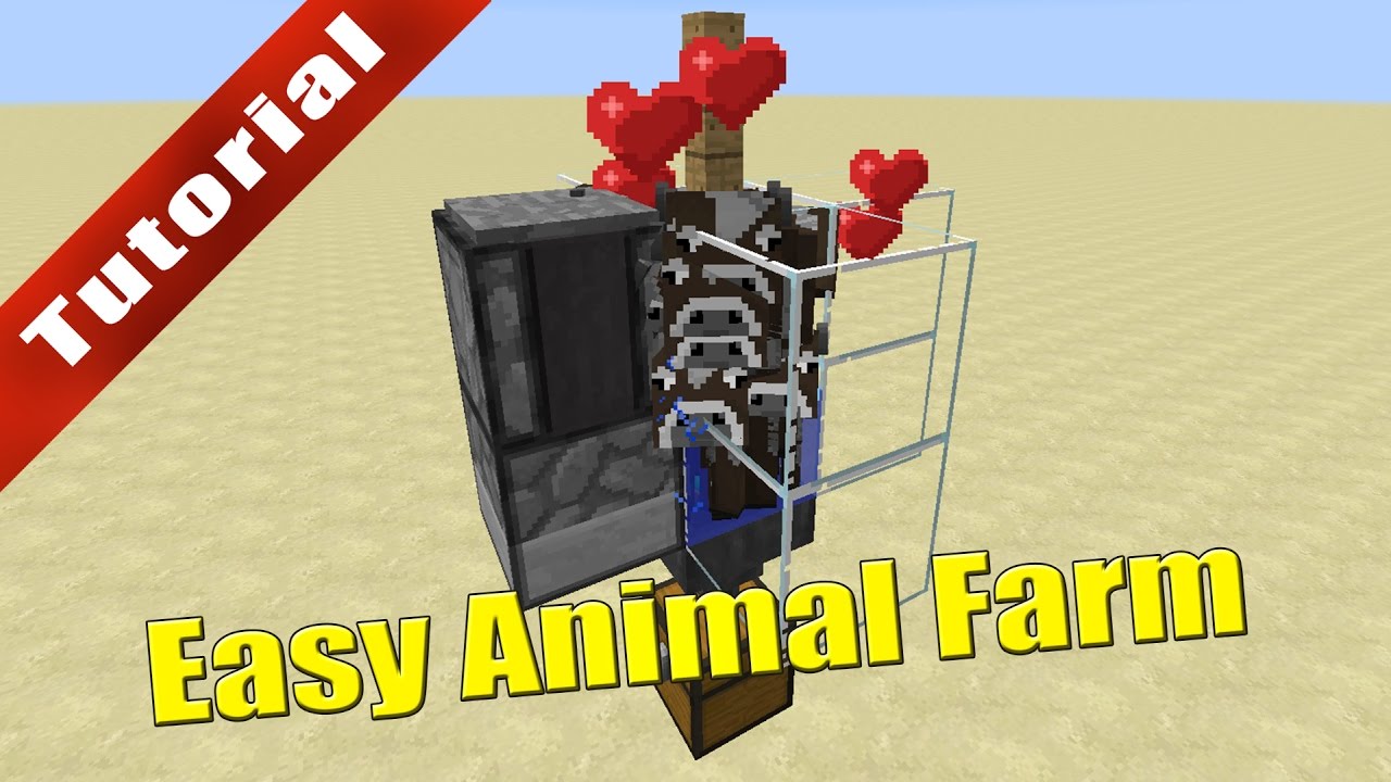 Minecraft: Easy Automatic Animal Farm - Tutorial