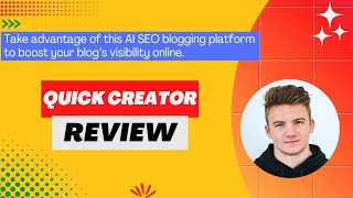 Quick Creator Review, Demo + Tutorial I Generate high-quality SEO articles with images in minutes