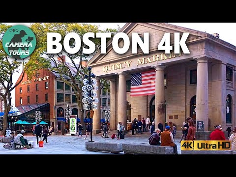 BOSTON Sunset Walk ❤️ Walking Tour on Friday | October 17, 2025 | 4k Video