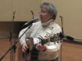 Sound check with folk singer Christine Lavin at Brandeis
