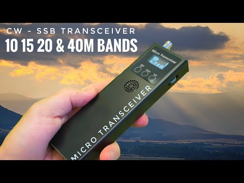 Micro Pocket SSB-CW HF Transceiver (Handheld QRP 4-Bander with Built-in Battery)