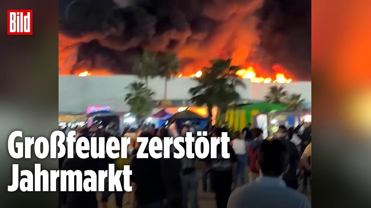 Feuer-Drama auf Mexiko-Jahrmarkt: Fünf Tote bei Inferno in Messehalle