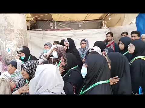 The place in Bazar al-Sham where Bibi Zainab stood to enter Yazid's court