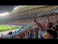 Manchester City fans sing: We are the Champions'' after winning the champions league in 2023