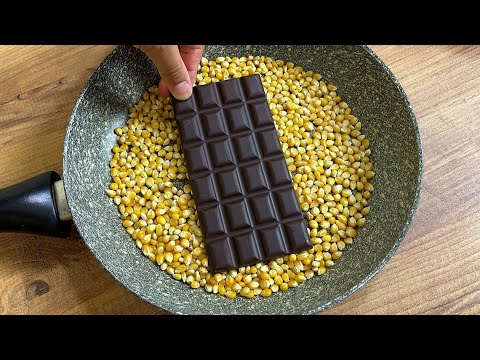 Best chocolate popcorn recipe you will ever eat - Just in 10 minutes