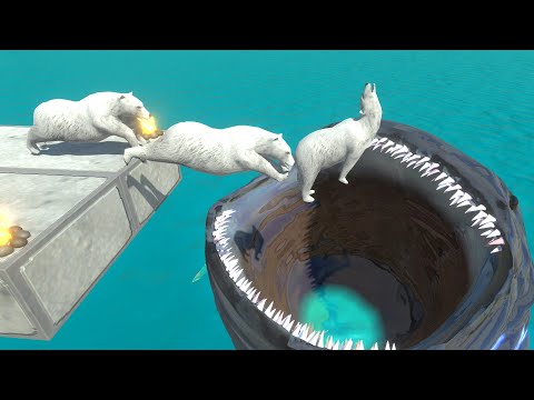 Bloop mouth jumping challenge - Animal Revolt Battle Simulator