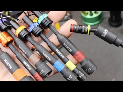 Set your Nuts with 4-inch Deep Mag Bit Drivers! Klein extensions, swivel and more sockets!