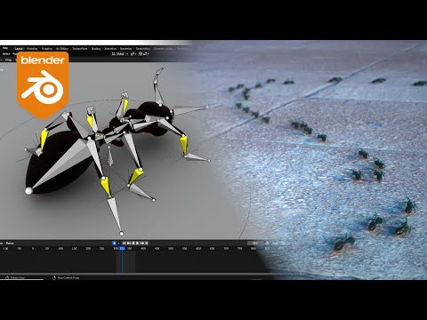 Simple Ways to Model Rig and Animate   Lots of Creatures in Blender.