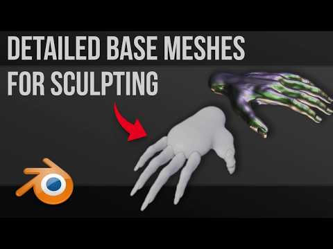 Detailed Base Meshes for Sculpting Using Metaballs and Booleans