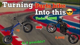 From parts bike to E-moto we have a plan!(72v 5000w?)