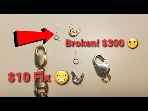 Easy $10 DIY Jewelry Repair! Fixing a Lobster Clasp Fast & Cheap! #howto #fix #gold #diy #jewelry 👍